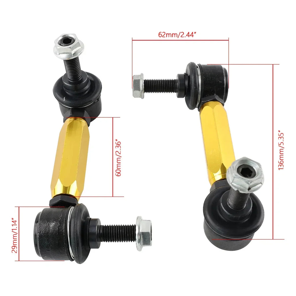 Subaru Impreza WRX / STi Adjustable Rear Sway Bar End Link Assembly 2008 - 2020 (Heavy Duty Aluminum)