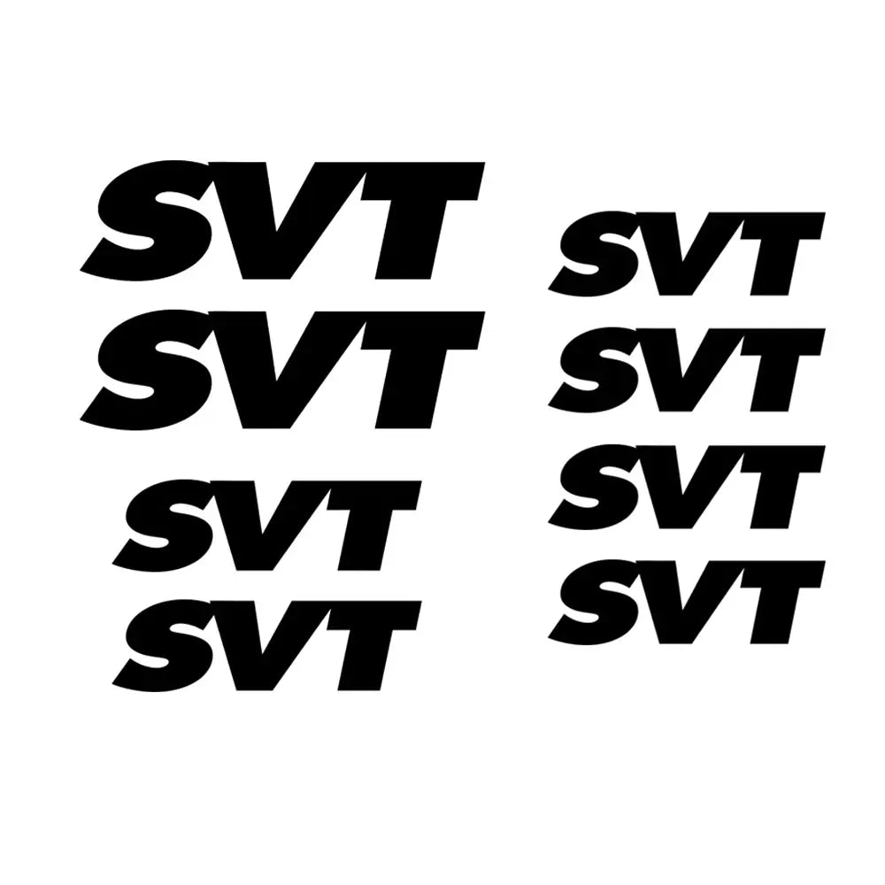 Ford SVT 8-Sticker Decal Set | Raptor, Cobra, Focus Vinyl Sheet