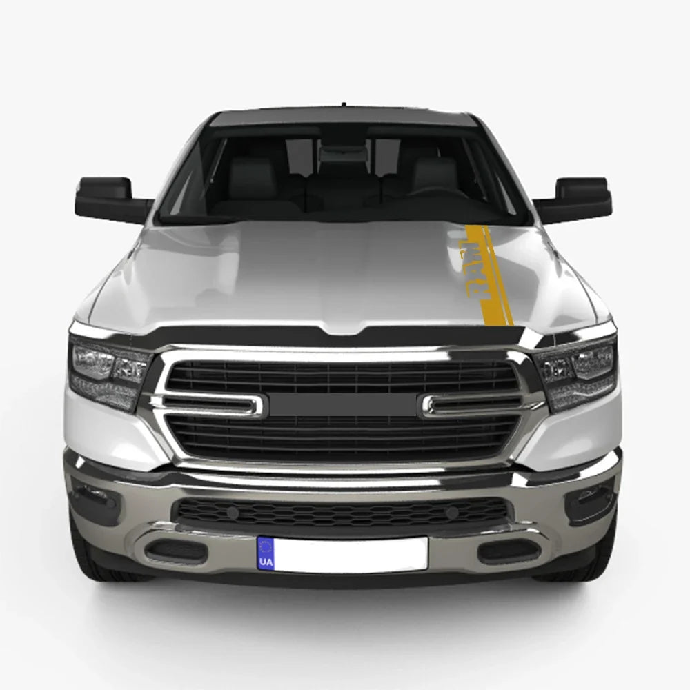Hood Stripe Kit Decal for Dodge RAM 1500 / 2500 / 3500 Rebel / TRX | Vinyl Truck Sticker