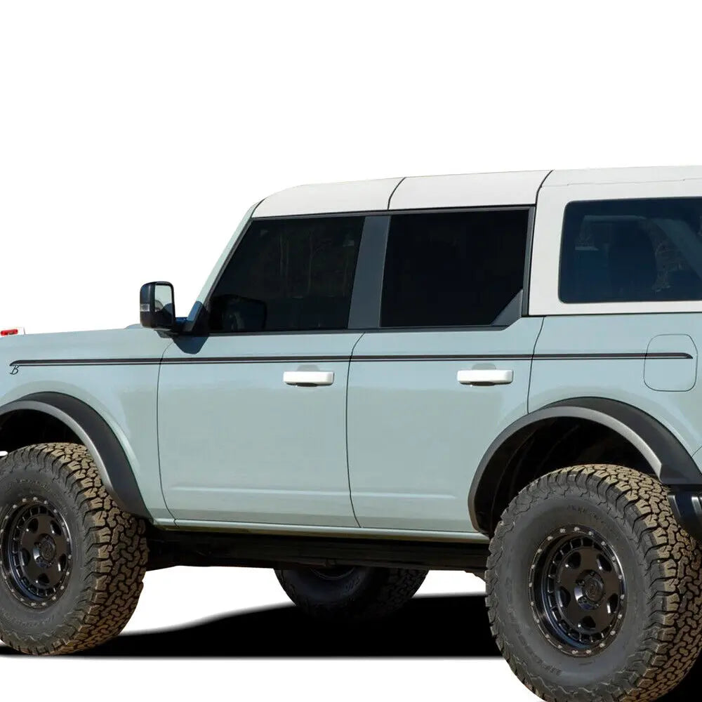 Upper Door Side Line Stripe Decal for Ford Bronco 2/4-Door (2021–2022) | 2-Piece Vinyl Sticker Set