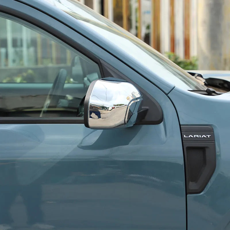 ABS Rearview Side Mirror Decoration Cover for Ford Maverick (2022) | Carbon Fiber / Black / Silver