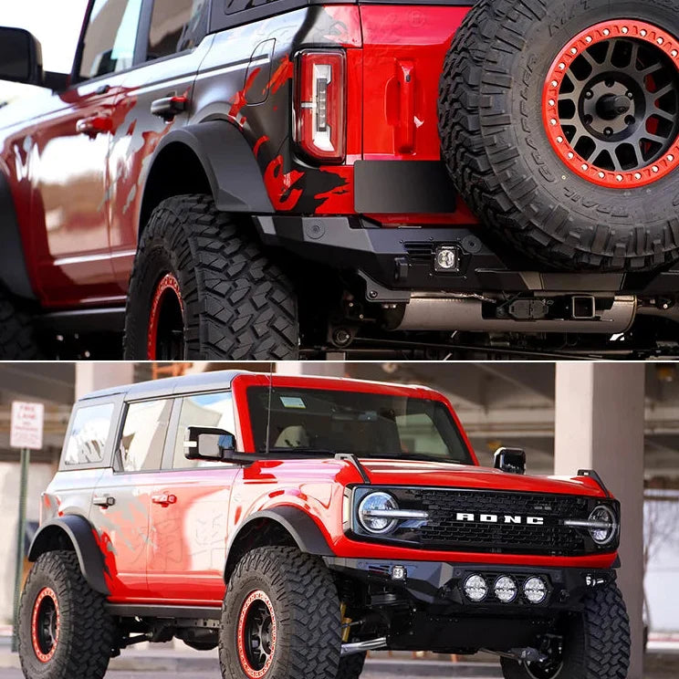 Custom Sports Decoration Vinyl Decal Kit for Ford Bronco | KK Film Body Wrap