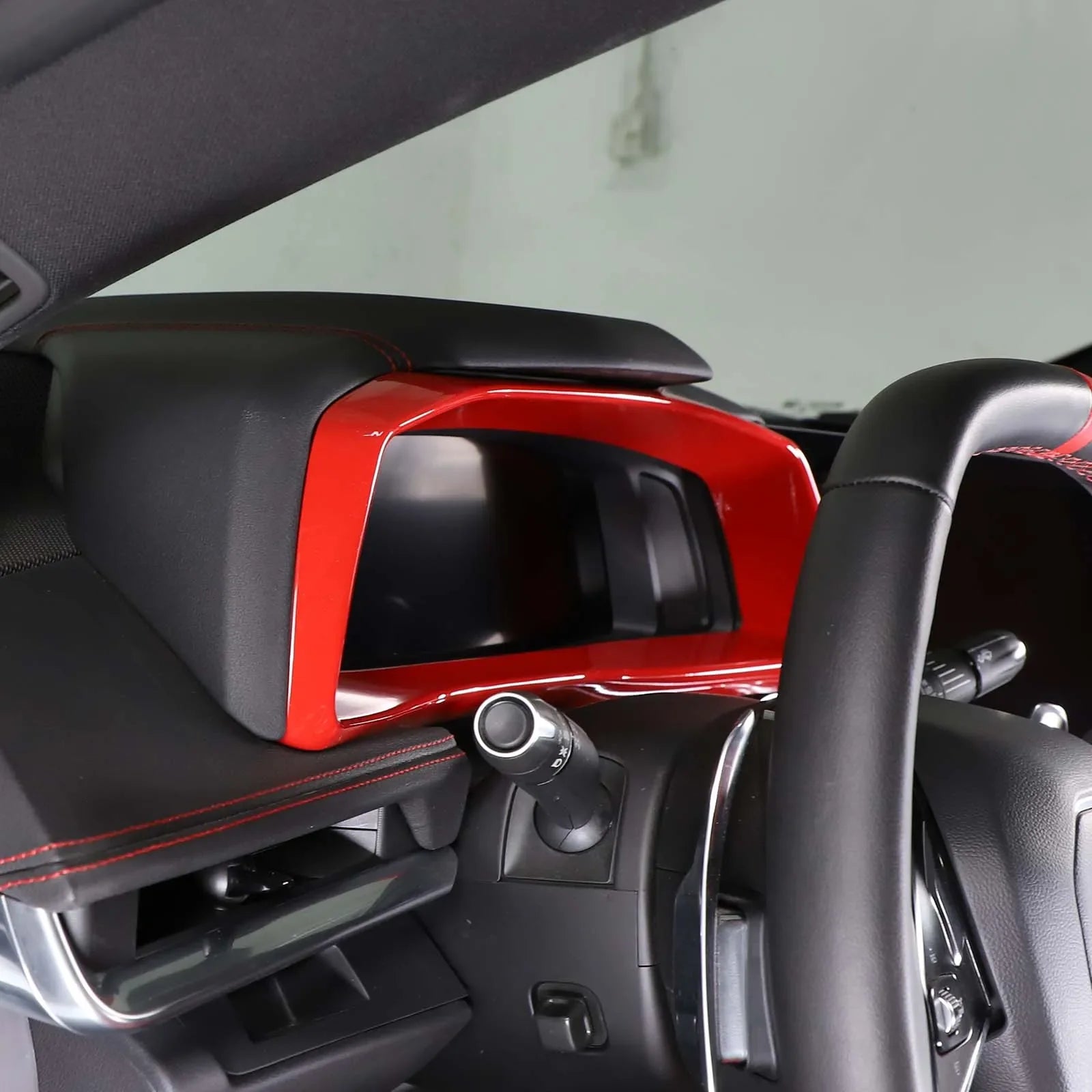 ABS Carbon Fiber / Red Interior Trim for Corvette C8 Stingray / Z51 / Z06 (2020–2025) | ISO9001