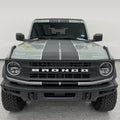 Matte Black Double Stripe Hood Scoop Decal for Ford Bronco (2021–2023) | Personalized Vinyl Overlay