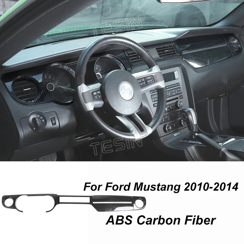 Carbon Fiber Grain Interior & Exterior Decoration Sticker for Ford Mustang (2009-2014) | Kit