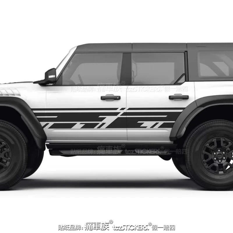 Body & Hood Sport Decoration Vinyl Decal Kit for Ford Bronco | KK Film Wrap