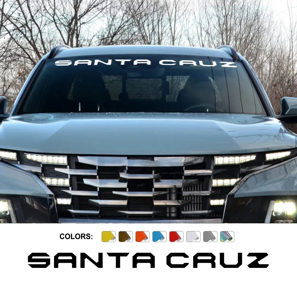 Windshield Graphic Decal for Hyundai Santa Cruz SE / SEL / Limited (2022–2023) | DIY Style Vinyl Sticker