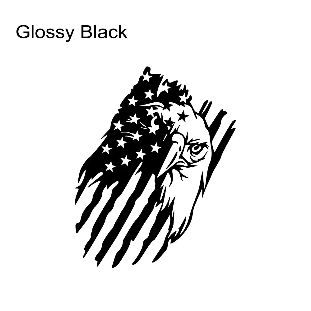 American Bald Eagle Flag Tailgate Decal – Pickup Truck Vinyl Sticker | Ford F-150, Tacoma, Hilux, D-Max, Dodge Ram