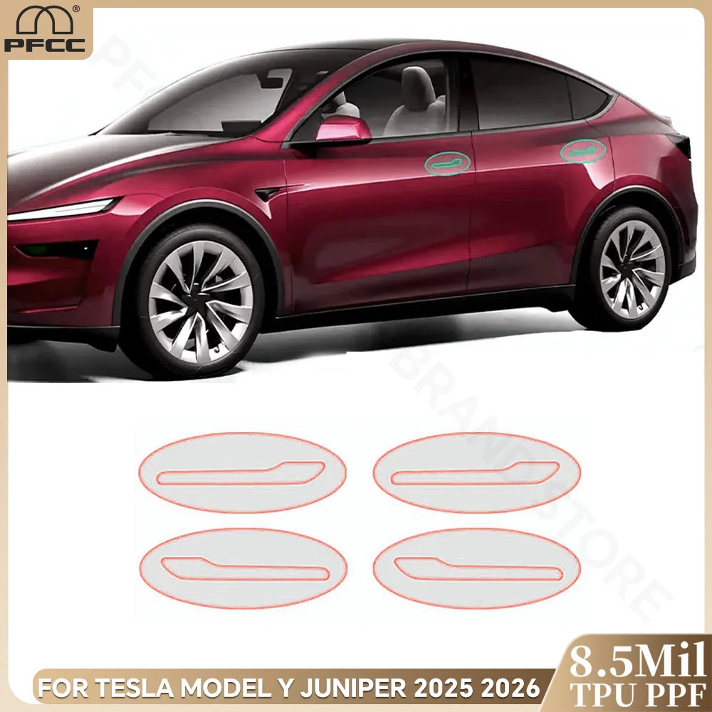 Precut PPF for Tesla Model Y Juniper (2025–2026) | TPU Headlight, Door Handle, Mirror & Tail Light