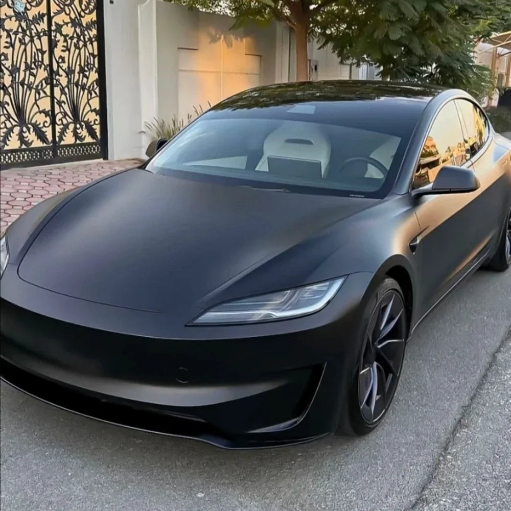 Precut Color Change PPF for Tesla Model 3 Highland (2024–2025) | Black & Glacier Blue PET Film