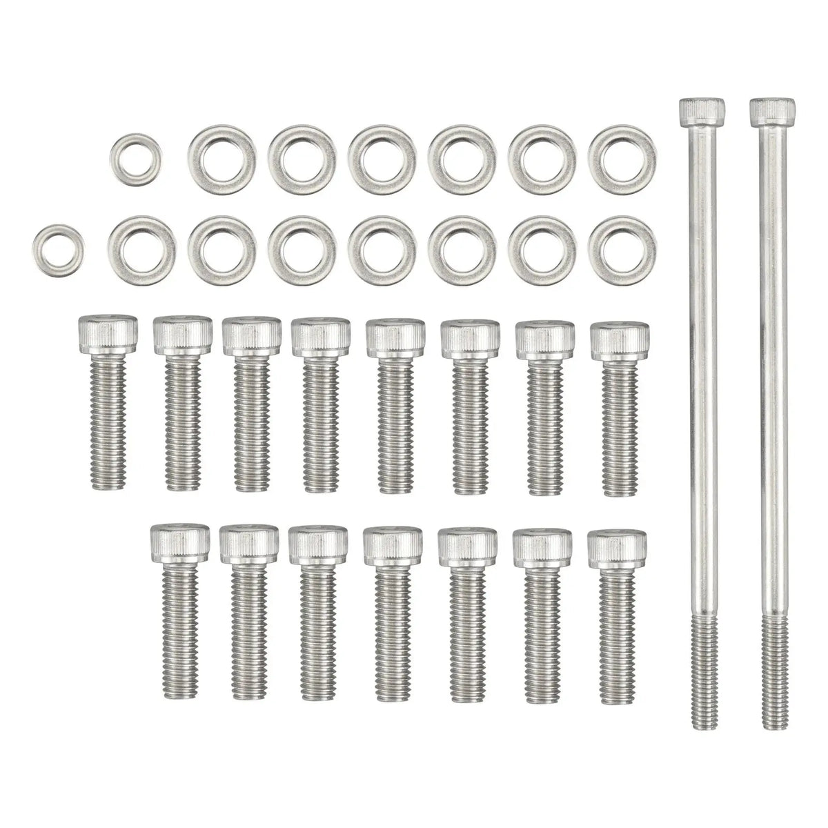 Chevy LS / LSX V8 Stainless Steel Oil Pan Bolt Kit for LS1 / LS2 / LS3 / LS6 / LS7 & Vortec 4.8L / 5.3L / 6.0L / 6.2L Truck Engines (Gen III / Gen IV)