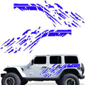 Jeep Wrangler JL 4-Door "Splash" Side Graphics Kit – 3M Vinyl Decal Wrap | 2018–2021 | Both Sides | 5 Colors