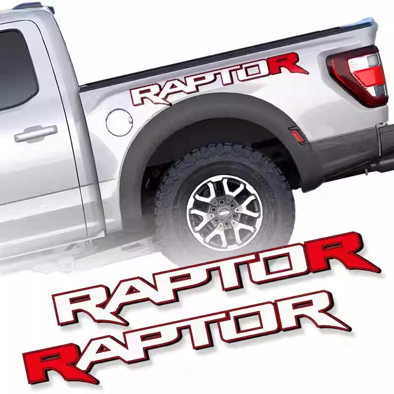 Vinyl Tape Patch Decal for Ford F-150 Raptor / Ranger Truck | 2-Piece Cargo Sticker