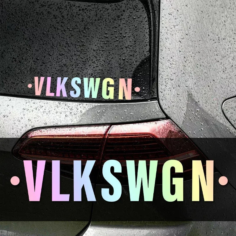 VLKSWGN Front Windshield & Rear Window Decal for VW Golf MK6 / MK7 / R / GTI | Vinyl Sticker