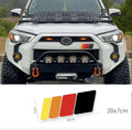 Retro Tri-Color Sunset Stripe Decal for Toyota 4Runner (2009–2024) | Fender, Hood, Trunk & Grille Vinyl
