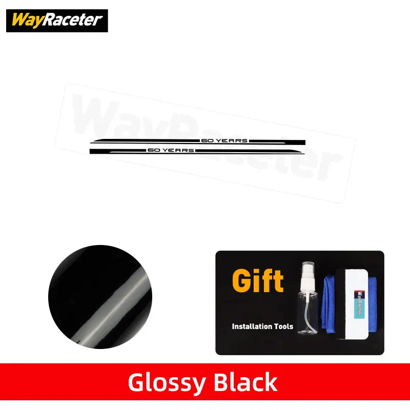 Carbon Fiber Door Side Stripe Skirt Decal for Ford Mustang (2020+) | Vinyl Sticker
