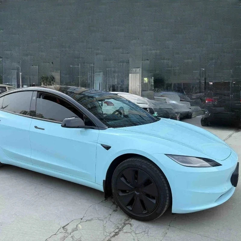 Precut Color Change PPF for Tesla Model 3 Highland (2024–2025) | Black & Glacier Blue PET Film