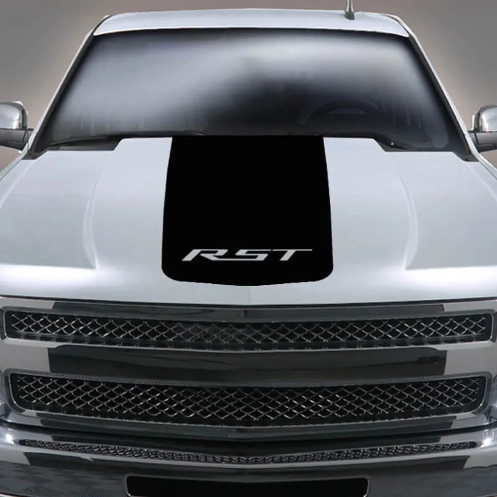 Hood Decal for Chevrolet Silverado RST | Vinyl Motor Decor Truck Sticker