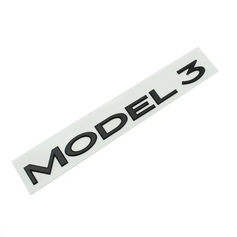 Original 3D ABS Letter Logo Emblem for Tesla Model 3 / Model Y | Rear Tailgate Trunk Badge