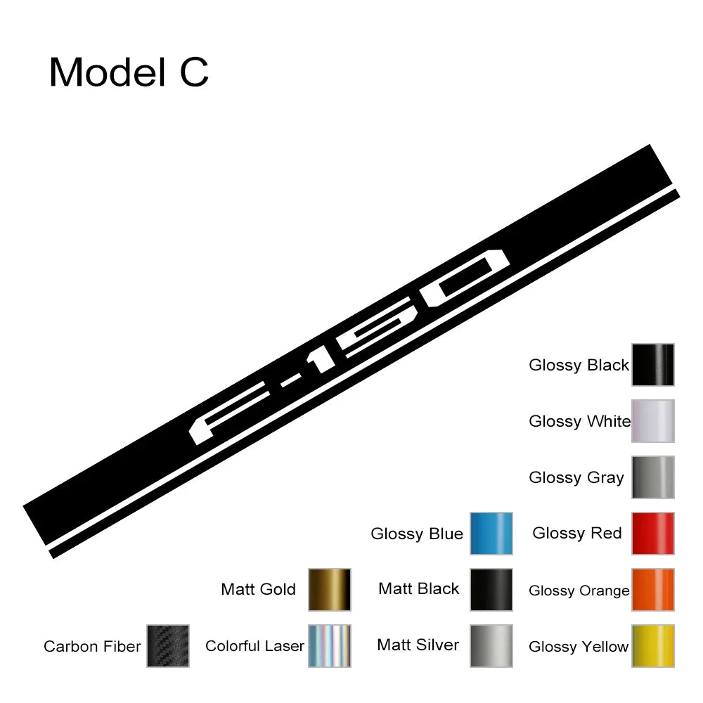 Hood Stripe Cover Decal for Ford F-150 / Raptor / Limited | Vinyl Truck Bonnet Sticker
