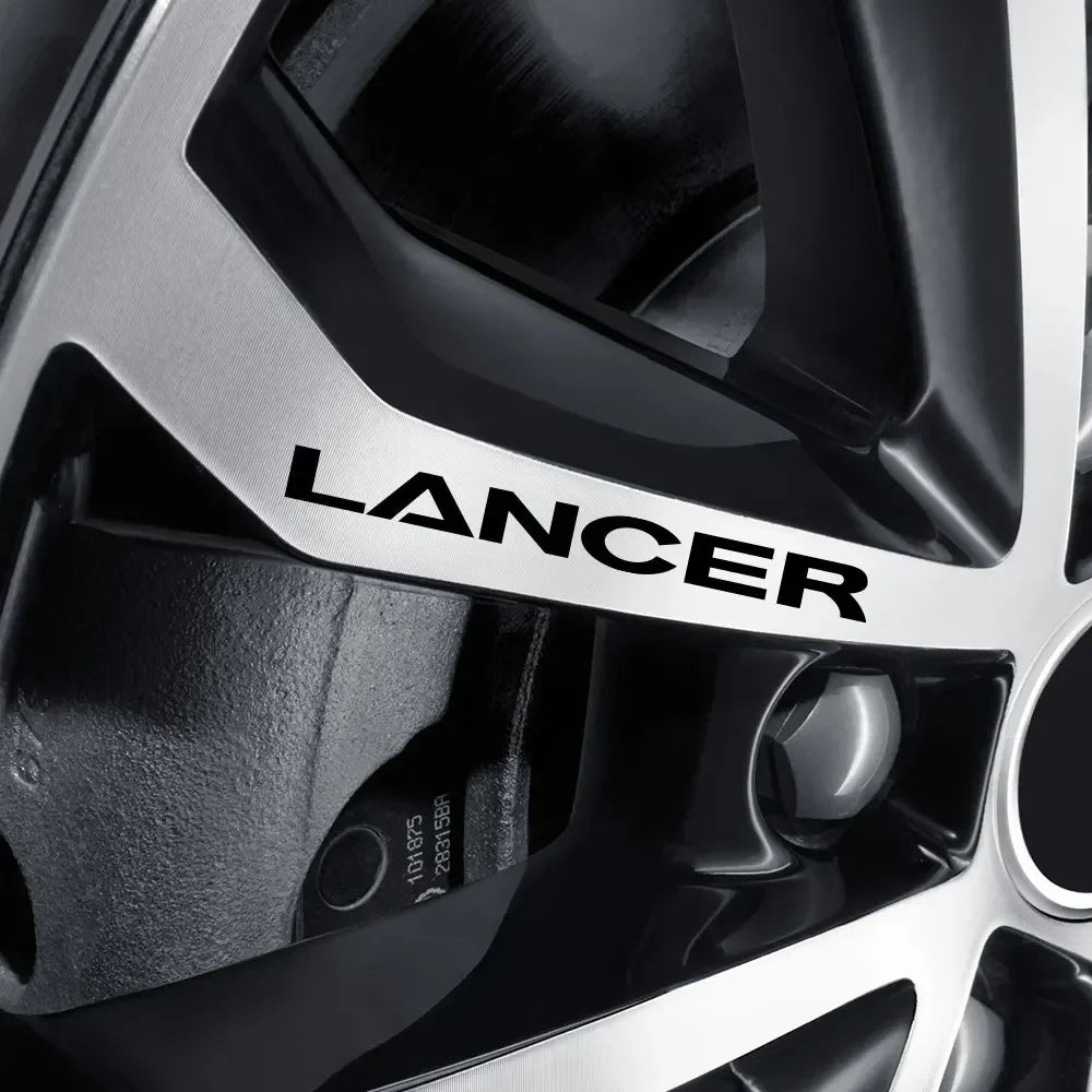 Wheel Rim Vinyl Decal for Mitsubishi Lancer / Outlander / Ralliart / ASX | DIY Rim Sticker Film