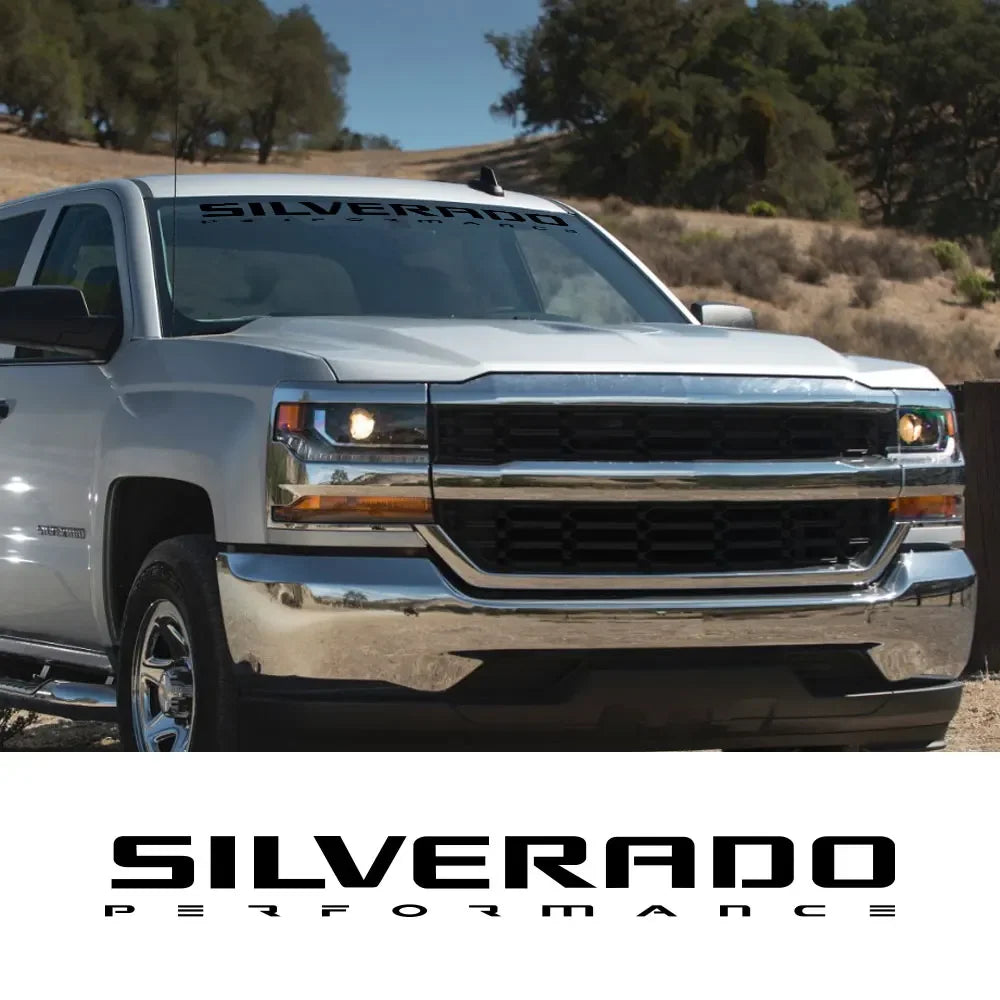 Front Windshield Decal for Chevrolet Silverado 1500 / 2500 / Z71 | Custom Vinyl Graphic