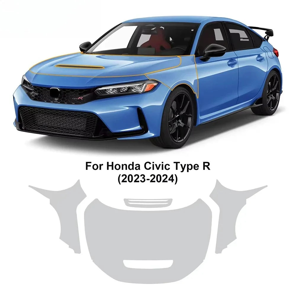 Precut PPF for Honda Civic Type R (2023–2024) | TPU Paint Protection Film Clear Bra