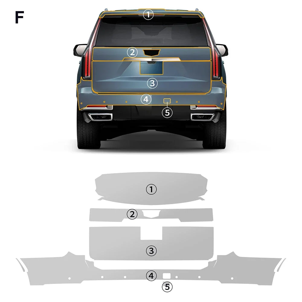 Precut PPF for Cadillac Escalade (2025+) | TPU Paint Protection Film Clear Bra