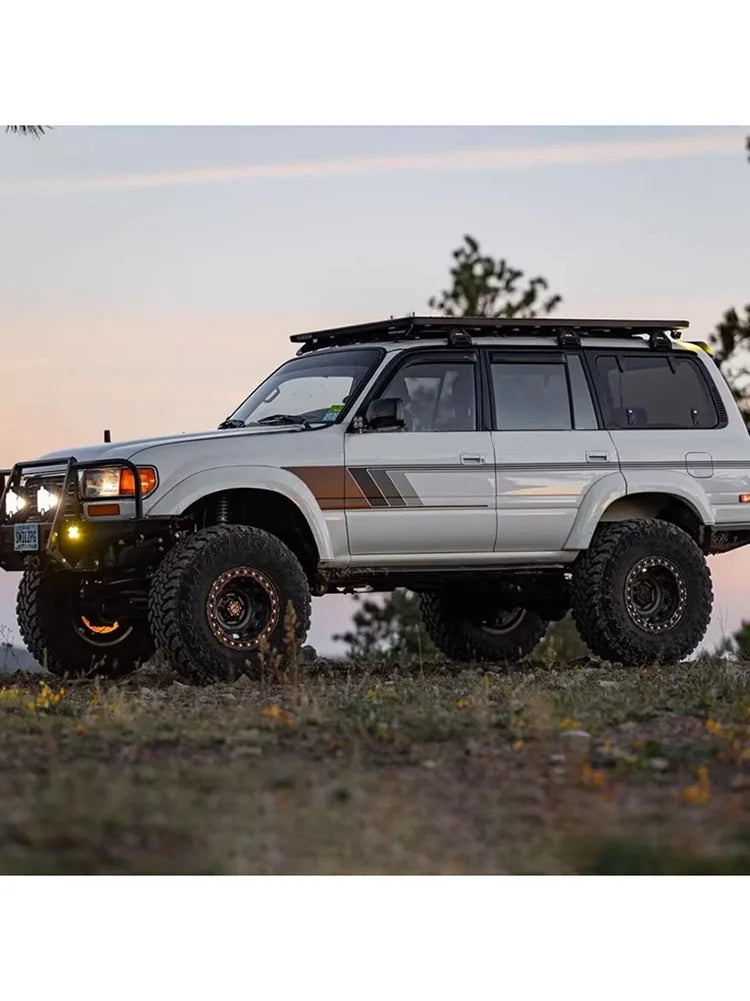 Off-Road Body & Waistline Stripe Decal Kit for Toyota Land Cruiser LC80 | Exterior Vinyl Graphics