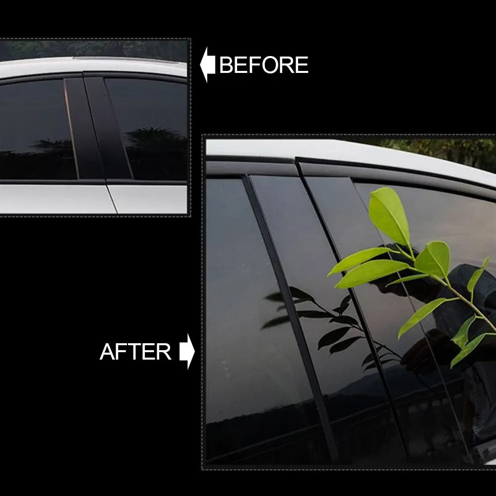 Gloss Black Pillar Post Trim Cover – Dodge Ram 1500 2500 3500 (2009–2018)