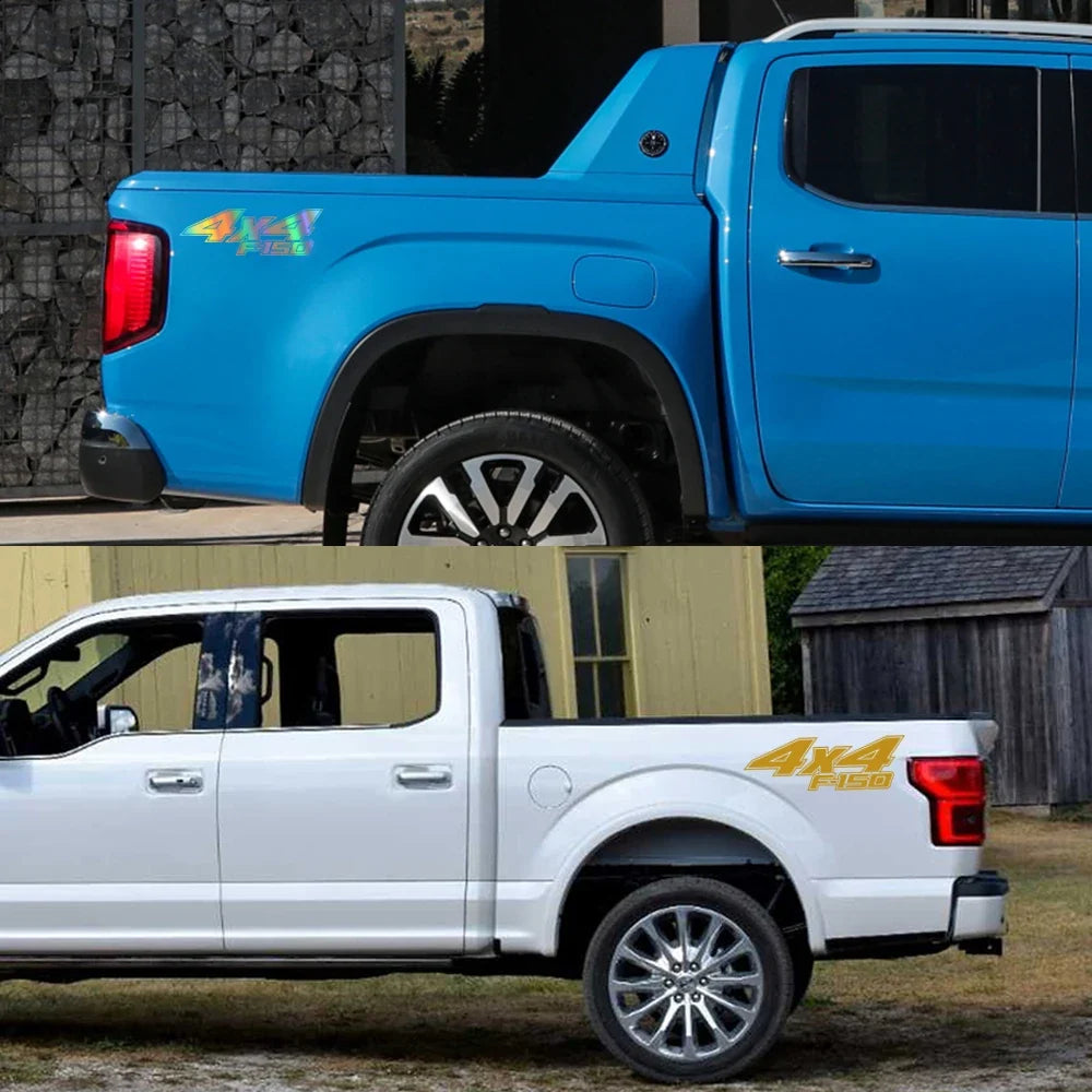 4x4 Rear Bed Side Decal for Ford F-150 Raptor / XLT | Pickup Truck Vinyl Graphic