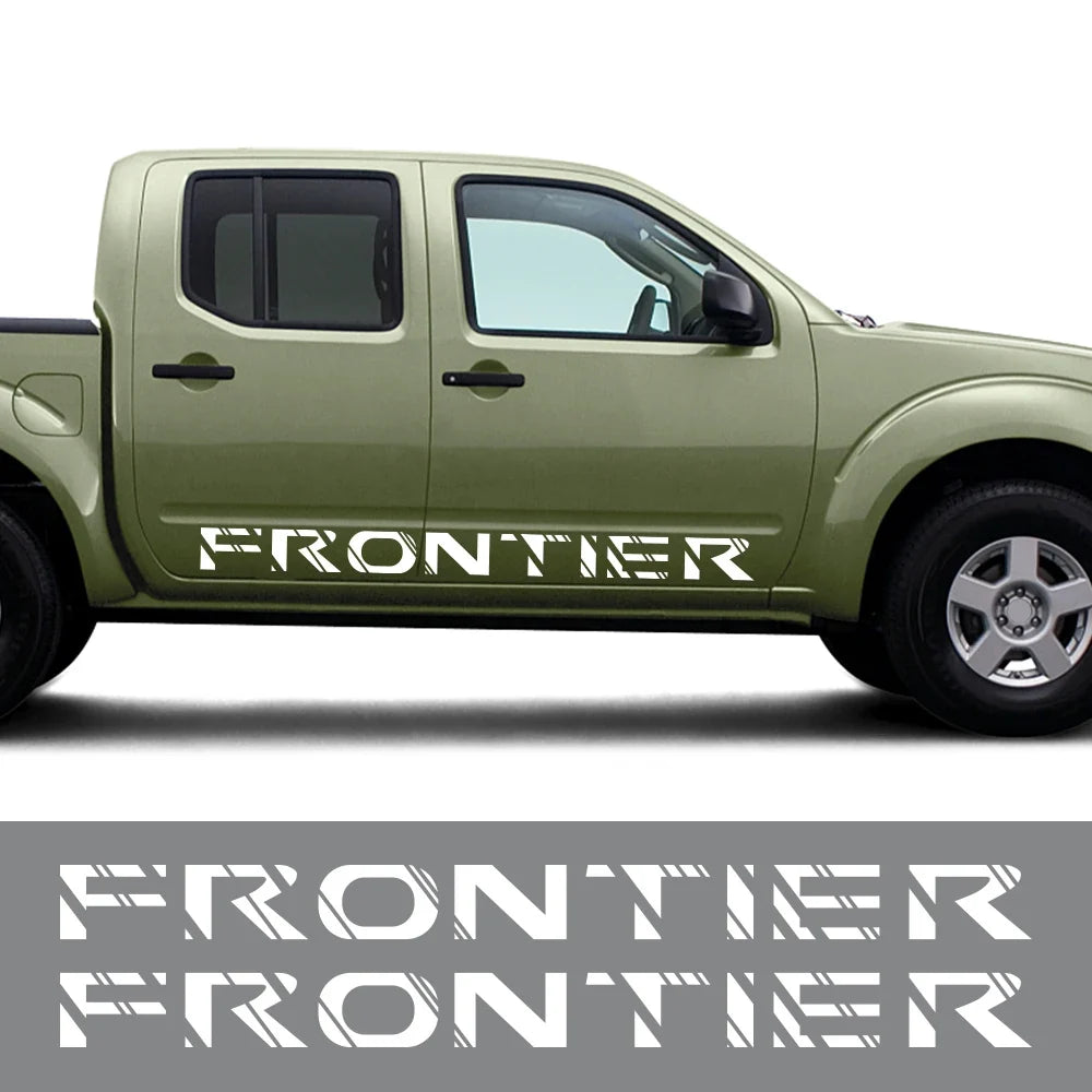 Door Side Stripe Decal for Nissan Frontier D40 / D22 / NP300 | 2-Piece Pickup Truck Vinyl Graphic