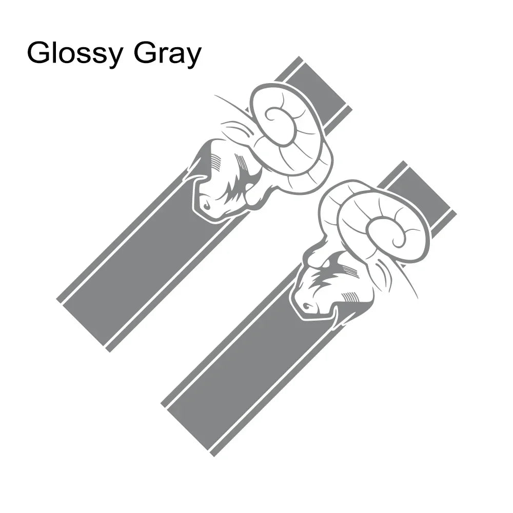 Dodge RAM Bed Side Graphic Kit – Pickup Truck Vinyl Decal Set (2 Pcs) | 1500, 2500, 3500, Rebel, TRX | 12 Finishes