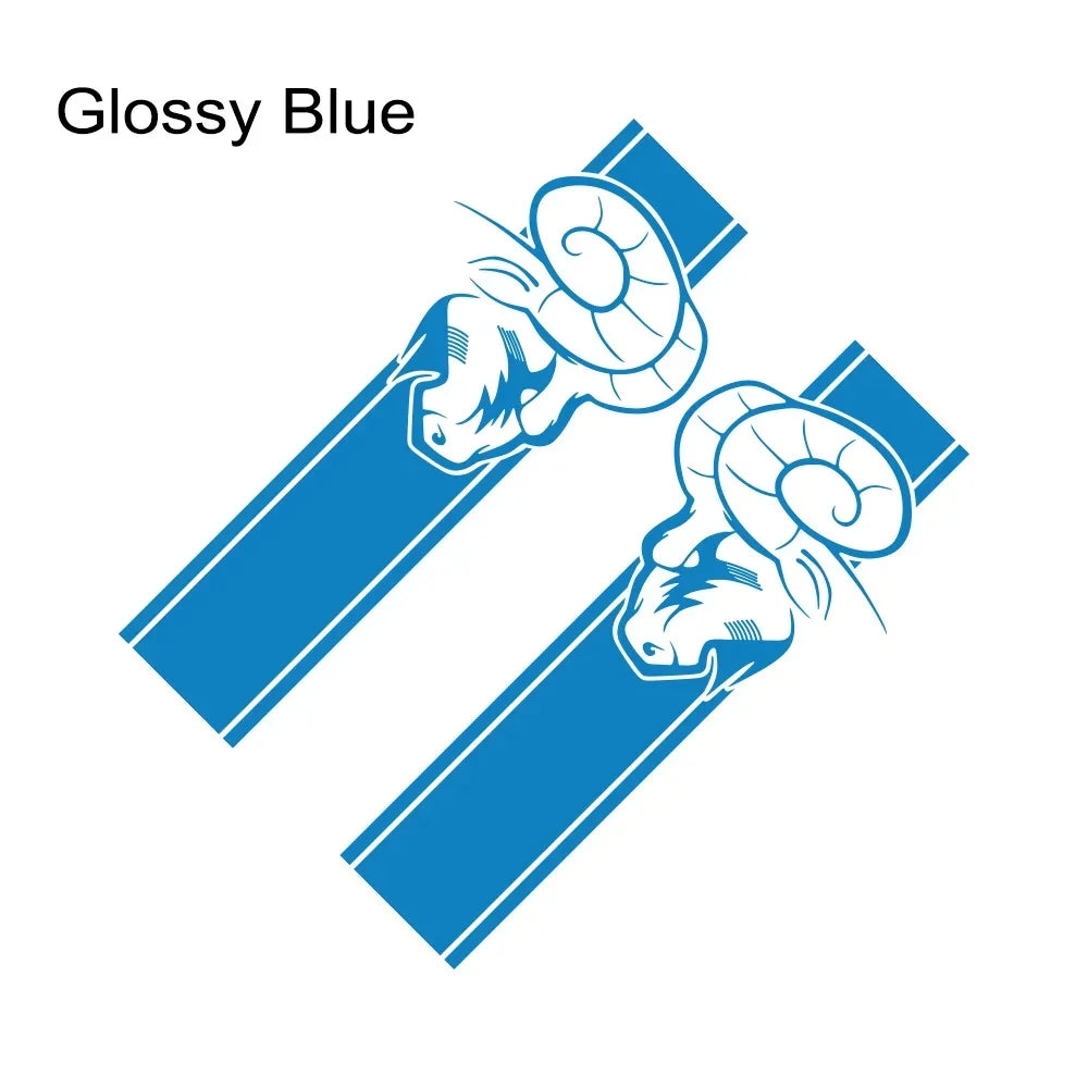 Dodge RAM Bed Side Graphic Kit – Pickup Truck Vinyl Decal Set (2 Pcs) | 1500, 2500, 3500, Rebel, TRX | 12 Finishes