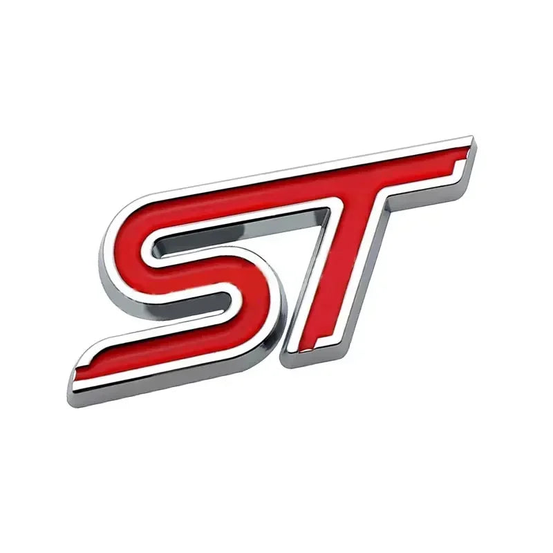 3D Metal ST Badge | Body & Trunk Emblem for Ford Everest / Fiesta / Ecosport / Focus