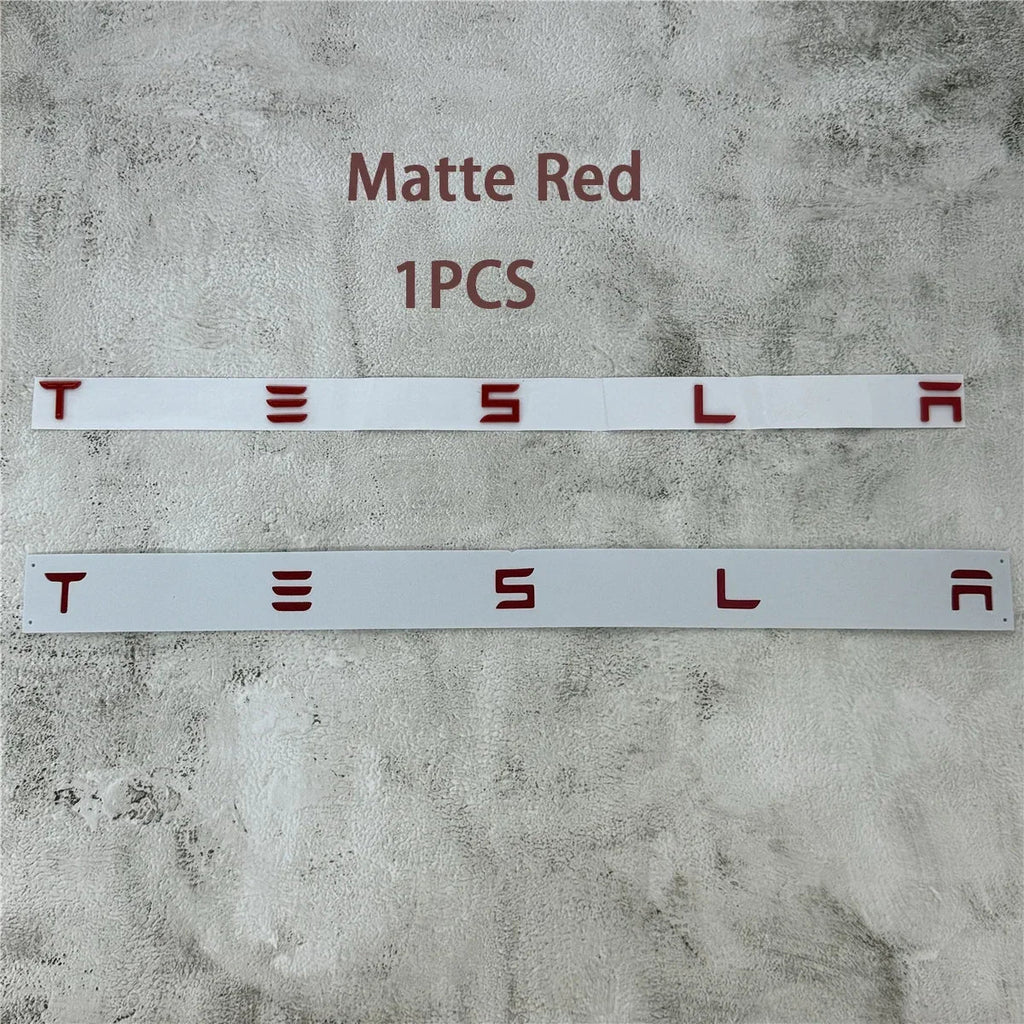 Chrome Tesla Logo Rear Tailgate Emblem Badge | Model 3 / S / X / Y Trunk Sticker Accessory