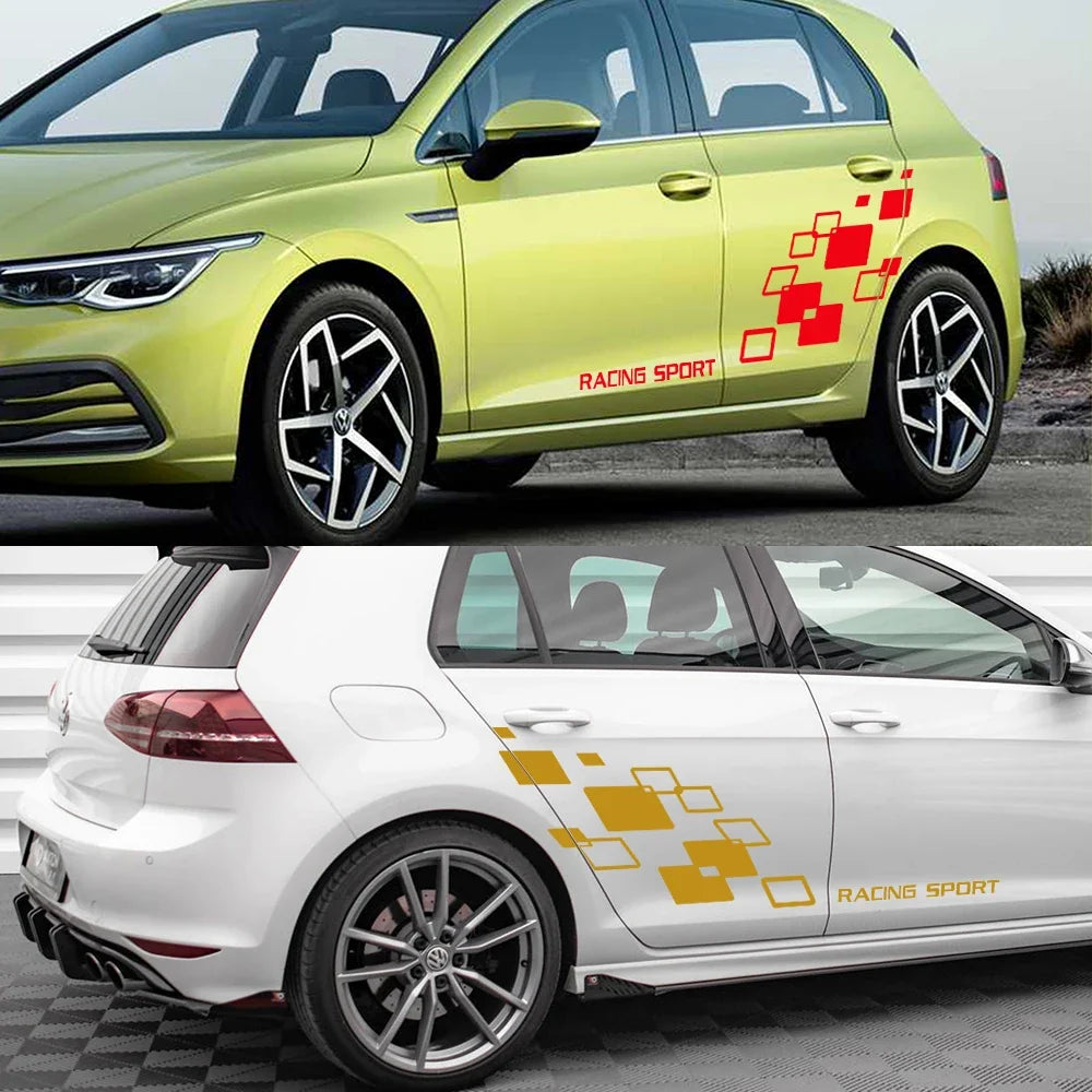 Racing Lattice Graphic Decal for VW Polo / Golf / GTI / R-Line / WRC / TSI | Vinyl Body Sticker