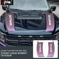 JHO Carbon Grain Front Bonnet & Side Hood Stripe for Ford F-150 Raptor | Engine Vinyl