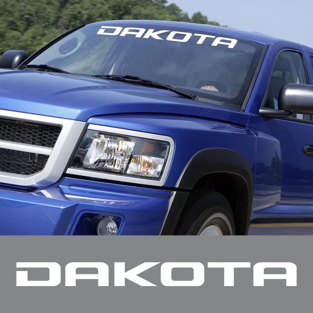 Front Windshield Decal for Dodge Dakota SLT / SXT / 5.9 / R/T | Vinyl Truck Window Sticker