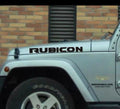 Rubicon Hood Letter Graphic Badge Emblem for Jeep Wrangler JL / JK | 2-Piece Vinyl Decal