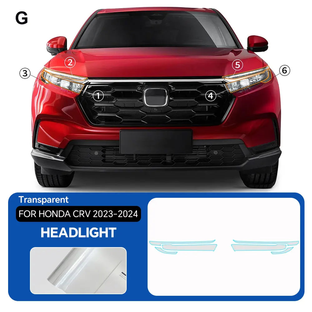 Precut PPF Clear Bra for Honda CR-V (2023–2025) | TPU Paint Protection Film — Headlights, Mirrors & Doors