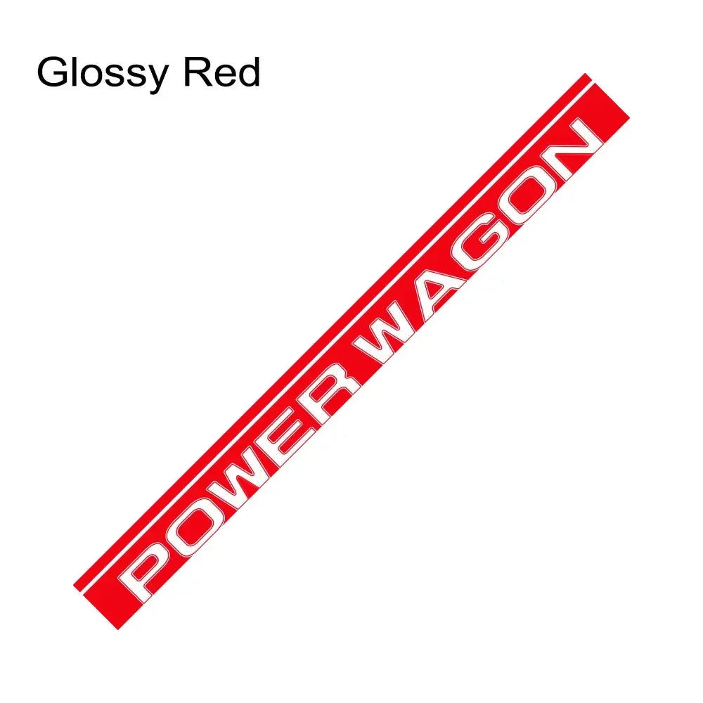 Power Wagon Tailgate Custom Letter Decal for Dodge RAM 1500 / 2500 Rebel | 12-Color Vinyl Sticker