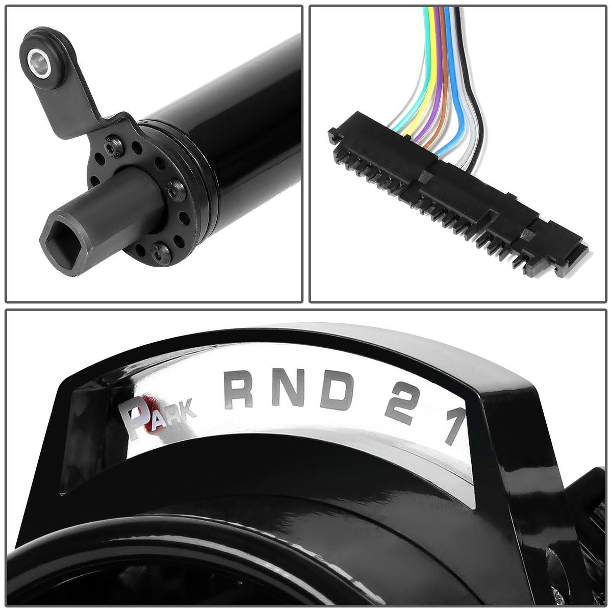 Universal 28" Black Steering Wheel Column - Automatic