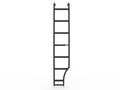 Low Roof Sprinter Van Side Ladder , Wheel Wrap