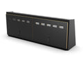 40" Shallow Upper Cabinet Black - Black Door