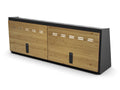 40" Shallow Upper Cabinet Black - Bamboo Door