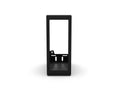 6" Open Shelf - Black