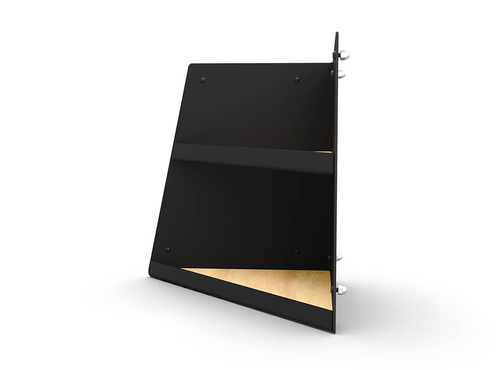 Left Hand Angled Shelf - Black