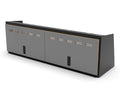 48" Upper Cabinet Black - Grey Door