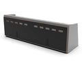 48" Upper Cabinet Grey - Black Door